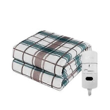 (120X150cm, Light Gray) Electric Blanket 220V Thick Automatic Thermostat Body Warmer Mattress