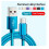 Καλώδιο φορτιστή τηλεφώνου δεδομένων USB-A σε USB-C, 80W, με γρήγορη φόρτιση, πλεγμένο 2