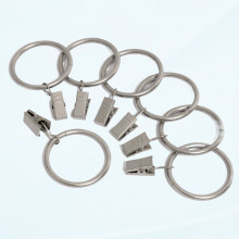 Anneaux de fixation pour rideaux en métal, diamètre intérieur 2 pouces, 14 (nickel satiné)