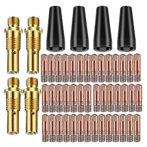50PCS Flux Core Gasless Nozzle Tips Kit, Mig Welding Accessory