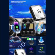 Adaptateur USB Dongle AI Box CarPlay Sans Fil 4en1 Airplay/Lien Miroir/Android Auto/Carplay Système Intelligent de Voiture B