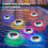 Solar Powered Pool with Temperature Display LED Floating Pool Cleaner for Above Ground & Inground Pools 3