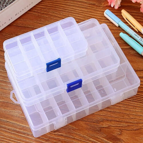 Jewelry Organizer Box for Earrings Clear Plastic