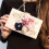 2X Borsetta da Sera Floreale da Donna con Pochette da Sera, Bianca 4