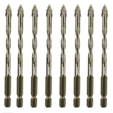 8 Stuks 6MM Vier Balade Getande Excentrische Droogboren voor Alle Keramische Tegels Betonnen Marmer Glas