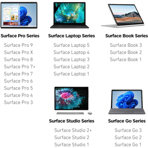 Στυλό για Surface, 4096Ευαισθησία πίεσης για Surface Pro9/8/X/7+/6/5/4/3, Surface Go3/2/1, Surface 1