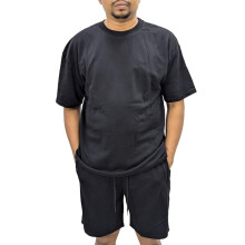 (PnB Black, 2XL) Zara Mens Outfit 2 Piece Set Summer Casual Set