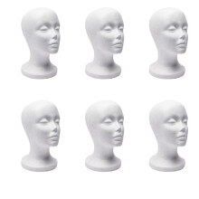 6X Foam Mannequin Model Sunglasses Eyeglass Stand Hat Cap Display Holder Headset Mannequin Display Stand Rack