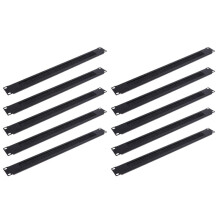 10Pcs 1U 19Inch RACK MOUNT Blanking Plate Rack Mounting Blank Network Brush Panel Server Cabinet Cable Management