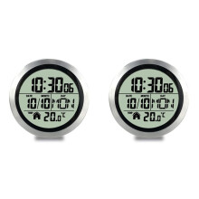 2X Digital Shower Clock Waterproof, Bathroom Timer Clock, Digital Kitchen Wall Clock, No Punching Suction Cup Clock