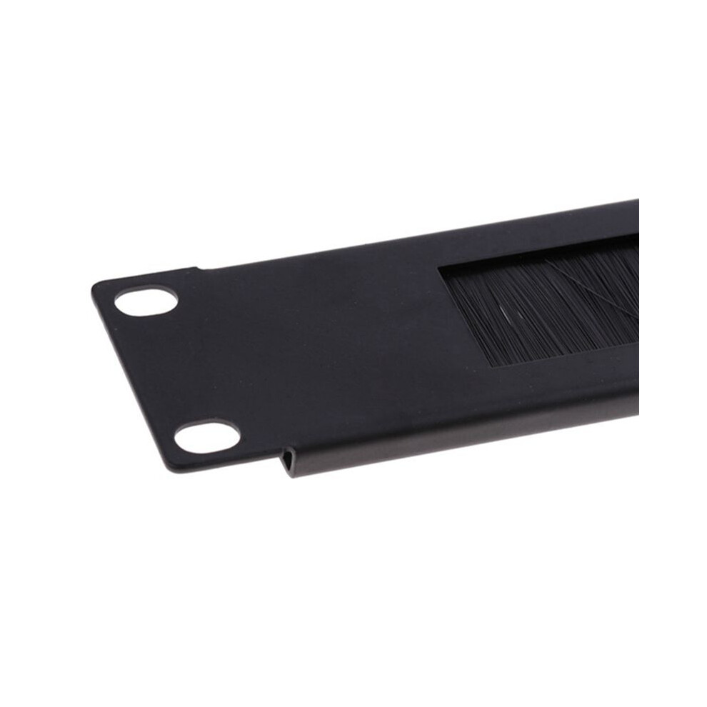 2Pcs 1U 19Inch Rack Mount Blanking Plate Rack Mounting Blank Network Brush Panel Server Cabinet Cable Management 6033220772260