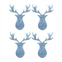 S SERENABLE2X4Pcs Sac à couverts de Noël, motif élan, pour la maison pendant les fêtes de Noël