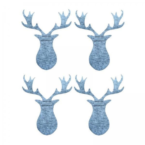 S SERENABLE2X4Pcs Julbestickspåse Fickficka Älgdesign för Jul och Vinter