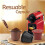 9 Pcs Refillable Reusable Espresso Capsule for  Coffee Machine Reusable Capsule Refill Empty Capsule 4