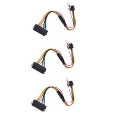 3X ATX PSU Power Supply Cable PCIe 6 Pin to ATX 24 Pin Power Supply Cable 24P to 6P for 600 G1 600G1 800G1 Mainboard