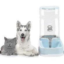11L Automatic Pet Water Dispenser for Dogs & Cats, Large Gravity Water Bowl with 3.8L Singer, Self-Filling Drinking Fountain