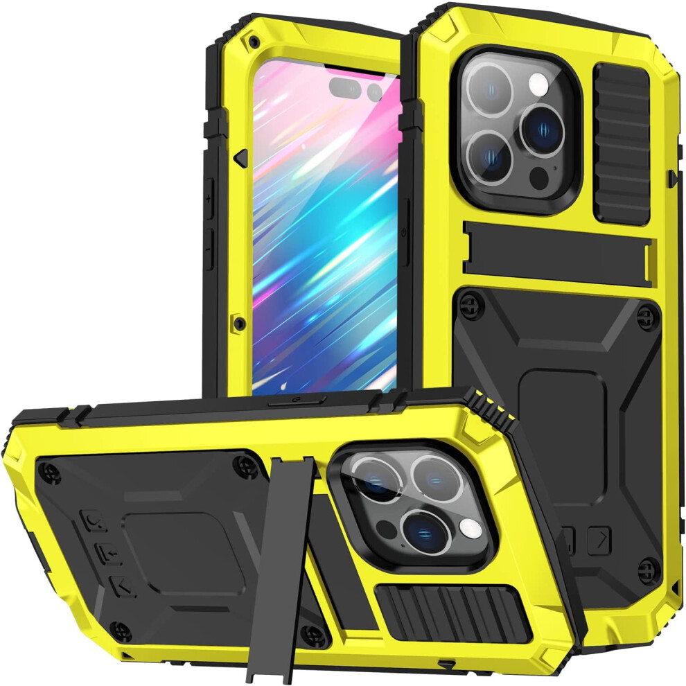 Iphone 14 Pro Metal Case Military Grade Rugged Yellow 301029615153