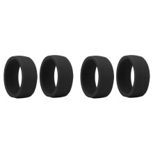 4 Stück 8,7 mm, Beliebt für Männer und Frauen, Silikon, Coole Ringe, Silikon, Ehering, Umweltfreundlich, Outdoor-Sportring, 9