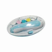 Elektrisches Babynagel-Set mit Licht und Nagelfeile für Neugeborene (Blau)