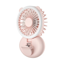 Mini cliplamp, kleine ventilator, draagbare handlamp met opvouwbare nek voor studentenkamers, bureau, woonkamerdecoratie, USB-opladen, geschikt voor