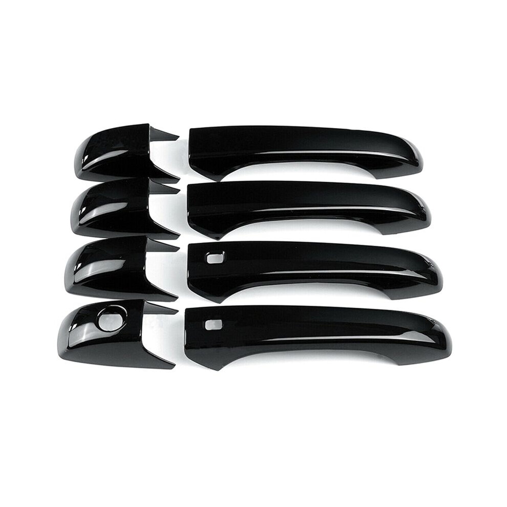 8Pcs/Set Gloss Exterior Door Handles For Grand Cherokee Durango 2011-2019 Black 6031529039596