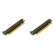 2X PCI-E 16X 3.0 90 Degree Reverse Male to Female Riser Card for 1U Server (Installation Direction Towards CPU)