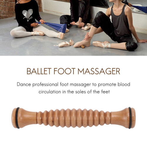 Ballet foot massager wooden instep roller 1 piece 1