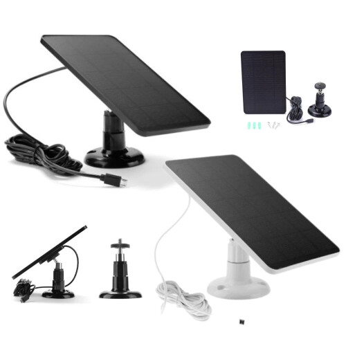 Solar Panel Charger for Security Camera 10W Waterproof 1