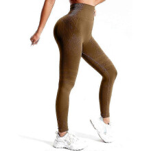 (XXL, Coffee) Luveon Leggings 3D, Slimmove Anti Cellulite High Waisted Compression Yoga Pants