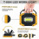 T-SUN Work Light 3 Modes Portable Lantern USB LED Floodlight for Camping 3