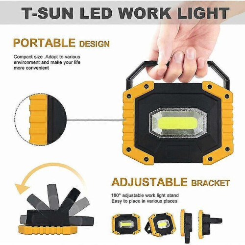 T-SUN Work Light 3 Modes Portable Lantern USB LED Floodlight for Camping 2