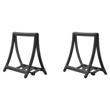 2X Laptap Stand Napkin Holders Desktop Standing Serviette Rests Plastic Magazine Stand Kitchen Chopping Board Rack