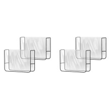 4 Pack Salon Chair Cover Protectors,Clear Square Hairdressing Chair Back Covers for Fits Most Standard Chairs