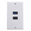 20x 2Port +USB 3.0 Female Wall Face Plate Panel Outlet Socket Extender White 4