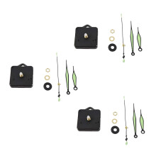 3X Quartz Clock Movement Mechanism DIY Repair Parts + Luminous Hands