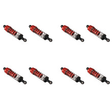 8Pcs Metal Damper Replacement Accessory for 144001 1/14 4WD RC Drift Racing Car Parts,Red