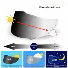 Visiera Fotocromatica per Casco, Anti-UV, Visiera di Ricambio per X15 RF-1400 Z8 CWR-F2 NXR2