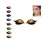 (Gold) A pair Lazy Eye Shadow Eyelash Patch, Eyeshadow Eyelashes Makeup Stickers 1