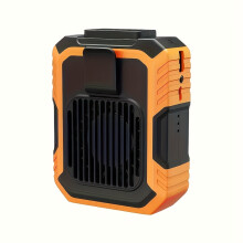 (Orange) [Multi-function Electric Fan] USB Rechargeable Wall-mounted Fan | Three-speed Adjustable, Silent, Fast Cooling