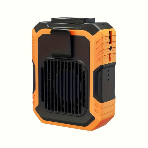 (Orange) [Multi-function Electric Fan] USB Rechargeable Wall-mounted Fan | Three-speed Adjustable, Silent, Fast Cooling
