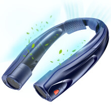 (Blue) 2026  Portable Neck Fan, USB Rechargeable Personal Fan, 3000Mah*2 Battery Power, Battery Life of 6-20 Hours