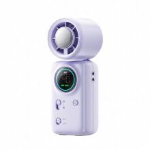 (Purple) [Ice Cooling Handheld Fan] High-speed Turbo Power, Portable Handheld Fan with Ice Cooling | 100 Gear Adjust
