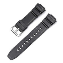 (Black) For Casio MCW-100H MCW-110H W-S220 HDD-S100 WV-200 AE-2000 Watch Band Strap
