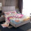 (99*190*36cm, shape 12) Gothic Skull Sheets Red and Black Skull Sheet Set 1