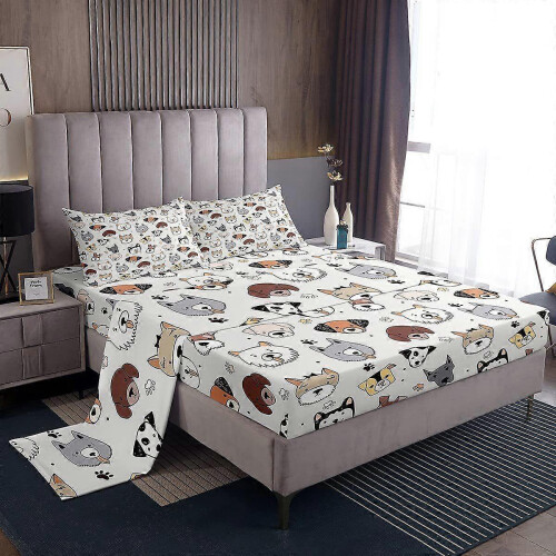 (152*203*46cm, shape 14) Gothic Skull Sheets Red and Black Skull Sheet Set