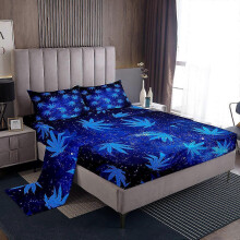 (137*190*36cm, shape 11) Gothic Skull Sheets Red and Black Skull Sheet Set