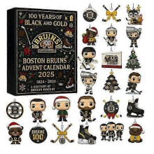 (Boston Bruins) MLB Team Christmas Blind Box Commemorative Advent Countdown Decoration for Christmas Tree