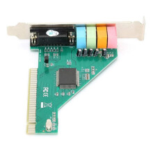 3X PCI-ljudkort 4.1-kanals dator Desktop Inbyggt ljudkort Internt ljudkort Stereo Surround CMI8738