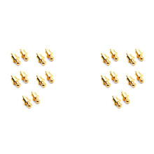 20Pcs Gold Plated RCA Plug Cap Short-Circuit Socket, Phono Connector RCA Shielding Jack Socket Protect Cover Caps