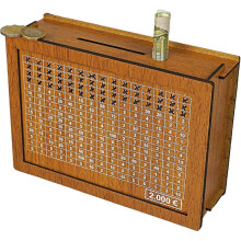 (2000 euros) 4 Sizes Savings Box Piggy Banks With Savings Goals And Tickable Numbers-yu